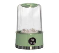 Rechargeable sans fil pour mini machine à laver, sous-vêtements, chaussettes, machine à laver, petites machines à laver portables pour dortoir, soutien-gorge, sous-vêtements, chaussettes (vert)