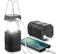 Rechargeable Solar Camping Light,Torch For Outdoor Lighting,Ipx4 Waterproof Camping Lantern,3 Charging Methods For Camping,Excursions,Rescue,Fishing,Cellar