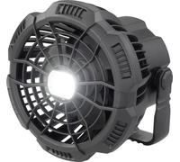 Rechargeable Ventilateur sans fil noir avec télécommande, pivotant, avec éclairage