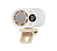 Rechargeable Waist Clip Fan - 199 Level Cooler, 18000 Rpm Powerful Portable Device | Perfect for Travel Camping Beach Festival Sports Offices Hiking Fishing Shopping Cooling Airflow Outdoor Personal