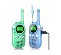 Rechargeable Walkie Talkies for Kids, 48hrs Working Time 3 Miles Range 22 Channels 2 Way Radio with Flashlight, Walkie Talkie Toys for 3-12 Year Old G