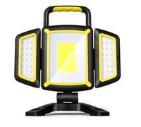 Rechargeable Work Light, 30W 3000Lumen LED Work Light with 5 Modes, Battery Powered Magnetic Lights for Car Repair