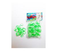 Recharges 300 élastiques Bicolor vert-blanc silicon