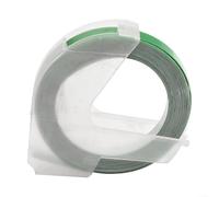 Recharges adaptables pour étiqueteuse gaufrée, taille 6 mm x 3 mètres, fonctionne efficacement avec plusieurs unités et pour MOTEX (1 lot (vert)