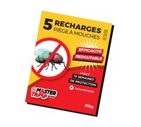 Recharges anti-mouches 5 x 50 g - MASTER TRAP BY FAVEX - Piège extérieur