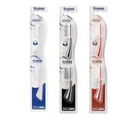 Recharges Blanches, Noires et Roses pour Brosse à Dents Électrique Power - Lot de 3 Boîtes de 2 Têtes - 6 Recharges au Total - Compatibles Power et Hybrid