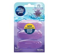 Recharges bloc WC Ambi Pur parfum lavande et romarin, lot de 3