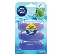 Recharges bloc WC Ambi Pur parfum water mint, lot de 3
