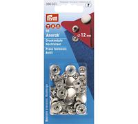 Prym 390331 Recharge pour boutons pression sans couture pour 390330, 12mm, argenté, metal, 12 mm, silberfarbig, 10 Stück