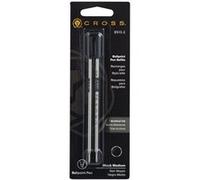 Recharges - Cartouches - Pour stylo-bille - Noir - Pointe moyenne - Cross - 8513-2