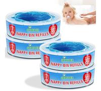 Recharges compatibles avec Poubelle à Couches & for Litter Locker II, Lot de 4 recharge poubelle Sacs