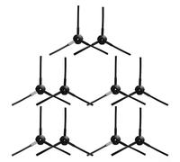 Recharges de brosse latérale compatibles avec les aspirateurs robotiques DOMOOVA DRV80 Animal - Choisissez parmi 4 ou 10 pièces (lot de 10)