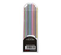 Recharges de Crayon, 12 pièces 2,0 mm Couleurs de Crayon mécanique 2B Recharges de Plomb Projet de Dessin Écriture anat Art Esquisse Papeterie Scolaire Fourniture de Bureau