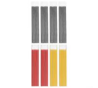 Recharges de crayon de charpentier de 2,8 mm d'épaisseur pour espaces restreints - 48 mines de marquage étanches pour constructeurs, menuisiers, architectes - Fournitures d'outils de traçage de 120 mm