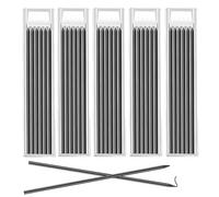 Recharges de Crayons de Charpentier, 30pcs 2.8mm Recharge de Crayon Crayon de Charpentier, Recharges de Crayons de Charpentier Solides, Mines de Crayon Noir pour Dessin D'architecte