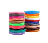 Recharges de Filament pour Stylo 3D 10M Filament PLA Multi-Types 1,75 mm 20 Couleurs, pour L'Art et les Enfants, Compatible avec la Plupart des Stylos