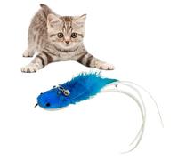 Recharges de jouets pour chat - Accessoires de rechange interactifs, plumes colorées, clochettes pour chatons, exercices d'intérieur, jeux, chasse, divertissement