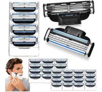 Recharges de lames de rasoir Mach 3, 32 Pièces Lames de Rasoir Mach 3, Hommes Lame De Rasoir Mach 3, Mach 3 Recharges de Lames