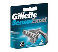 Recharges de lames de rasoir Sensor Excel de Gillette pour hommes, longue durée, 5 paquets