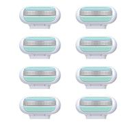 Recharges De Lames, Deluxe Smooth Sensitive Recharges De Lames avec Bande Lubrifiante Protectrice Lames de Rasoir Femme Rasage Ultra Confortable Produit Lames De Rasoir For Women Pour La Peau (8)