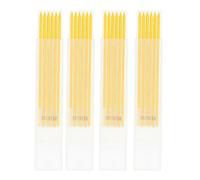 Recharges de mine de crayon de charpentier, 24 pièces, recharge de crayon de menuisier en graphite longue durée de 2,8 mm pour la construction et le travail du bois (Jaune)