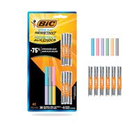 BIC Lot de 12 porte-mines résistants à la casse avec absorption des chocs et gomme torsadée Jumbo