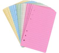 Recharges De Papier Ligné Coloré À 6 Trous A6, 5 Couleurs, 150 Feuilles/300 Pages[Z196]