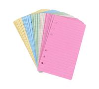 Recharges de papier ligné coloré à 6 trous, format A5, 5 couleurs, 150 feuilles/300 pages