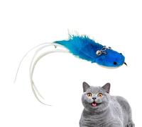 Recharges de Plumes de Jouets pour Chats - Recharge de, attachement Teaser à Oiseaux | Têtes de Remplacement de Plumes d'oiseau réaliste, recharges de Jouets de de Chat interactifs p