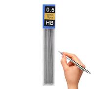 Recharges de porte-mines lisses - Accessoire scolaire pour examen, étudiants, école, maison, amis, jeunes, famille, filles, garçons