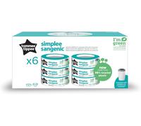 Recharges De Poubelle À Couches Pour Simplee Sangenic, Protection Anti-Odeur Et Anti-Germe, Lot De 6