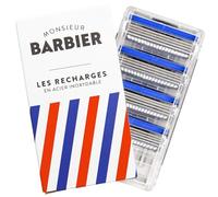 Recharges de rasoir 3 lames pour homme de Monsieur BARBIER | 4 cartouches de rechange compatibles MACH3® | Manche de rasoir LE CHALLENGER | Idéal pour les peaux sensibles