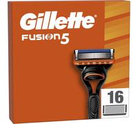 Recharges De Rasoir Fusion5 Pour Hommes, Pack De 16, Authentiques, Cartouches Avec Bande Lubrifiante Et 5 Lames Pour Un Rasage Manuel Efficace, Compatibles Avec Les Manches De La Série Fusio[Z262]