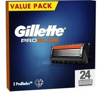 Recharges de Rasoir - GILLETTE - Proglide - Lot de 24 - 5 Lames Ultra-Affûtées - Technologie Flexball