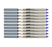 Recharges de stylo à bille en métal grosse pointe LAMY M 16, indélébiles, largeur de trait : Taille M., bleu, 10er Spar-Pack