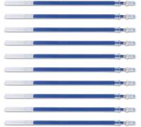 Recharges De Stylo À Bille Gel - Couleur : Bleu - Lot De 10 (Lot De 10) - Diamètre De La Boule : 0,5 Mm - Épaisseur Du Trait : 0,25 Mm - Encre Résistante À L'eau Et Non Décolorante