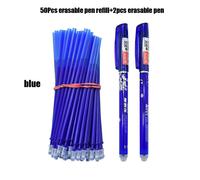 Recharges De Stylo À Gel Effaçable 52 Pièces/Ensemble Mm, Encre Bleue Et Noire, Poignée Lavable, Stylo Magique Effaçable, Fournitures Scolaires Et De Bureau
