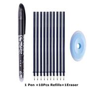 Recharges De Stylo Effaçable,Jeu De Tiges,Aiguille 0.5mm/Pointe À Balle 0.7mm,Poignée Lavable,Stylo À Bille Effaçable Pour Stylo D'école,Outils D'écriture - Type Black Bullet Tip B