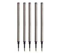 Recharges de stylo universelles de 0.5mm, 1/5 / 20 pièces, stylo à bille en acier inoxydable, lisse pour écrire, largement utilisé dans les écoles