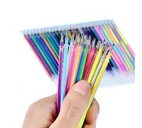Recharges De Stylos À Encre Gel Multicolores, Ensemble De 24 Couleurs, Pour Peinture, Graffiti, Papeterie Scolaire Lavable