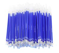 Recharges de Stylos Effaçables, 100pcs Bleu Tissu Disparaissant à Haute Température Marqueur Effaçable à la Chaleur Accessoires de Couture e Stylos Thermiques Recharge de Stylo