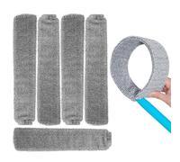 Recharges De Tampons Anti-poussière En Microfibre - 39 X 8 Cm, Lot De 6 Chiffons De Nettoyage Réutilisables Pour Dépoussiéreurs | Tampons De Remplacement Lavables Pour Le Nettoyage De La Maison, De La