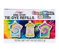 Recharges de teinture permanente Tulip One-Step Tie-Dye, roue chromatique, paquet de 30