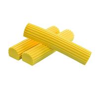 Recharges de Tête de Vadrouille Éponge Absorbante,Tête de Serpillère,Tampons de Balai -Pack de 3 Tampons Éponge de Rechange Mop Jaune