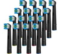 Recharges de têtes de brosse noires/blanches pour brosses à dents électriques Oral-b, remplacement des têtes de brosse Oral B Braun D12 Cross 16 B heads and 4caps