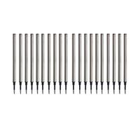 Recharges de universelles en acier inoxydable, pointe de 0.5mm, séchage rapide, lisse pour écrire, pour à bille Gel métal, 1/5 / 20 pièces