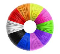 Recharges écologiques pour stylo d'imprimante 3D, 10 couleurs différentes, filament PLA 1,75 mm, sans danger pour les enfants, point de fusi