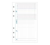 Recharges Exatime 17 - EXACOMPTA - Pack 47 feuillets - Blanc