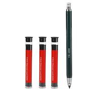 recharges noires de 4,0 mm pour le dessin provisoireécriture de charpentier, artisanat, croquis d'art, Crayon mécanique avec 3 recharges de plomb Painting Tools