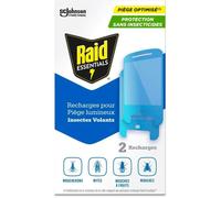 Recharges Piège Lumineux Anti-mouches moucherons et mites Protection 24h/24 Sans insecticides utilisable en présence d’enfants et